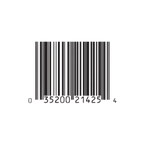 Barcode for single 1 gallon package of Rice Bran Oil with numbers '35200214254' on a white background