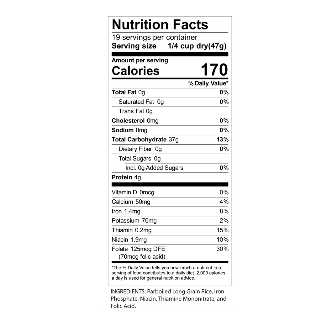 Riceland Gold Parboiled Long Grain Rice, 2 lb carton, Pack of 12