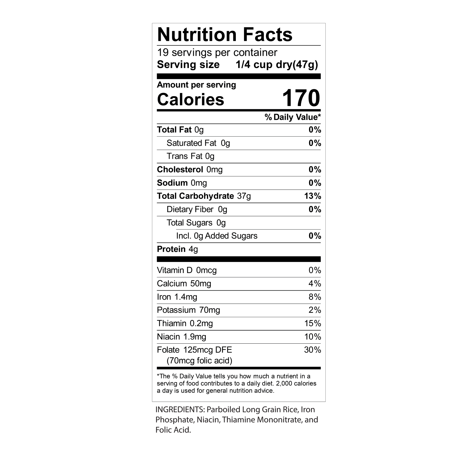 Riceland Gold Parboiled Long Grain Rice, 2 lb carton, Pack of 12
