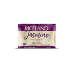 Riceland Jasmine rice 2 pound package on a white background